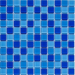 Blue wave-1 Стеклянная мозаика Bonaparte 300x300 мм