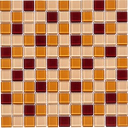 Coffee Mix Стеклянная мозаика  Cofee mix Bonaparte 300x300 мм