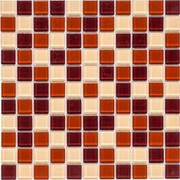 Toffee mix Стеклянная мозаика Bonaparte 300x300 мм