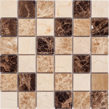 Turin 48 Мраморная мозаика Bonaparte 305x305 мм