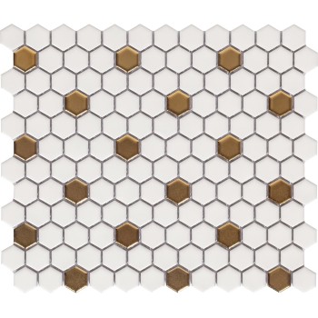 Babylon Gold matt Керамическая мозаика Bonaparte 260x300 мм