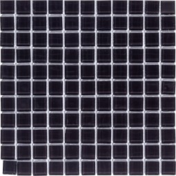 Black glass Стеклянная мозаика Bonaparte 300x300 мм