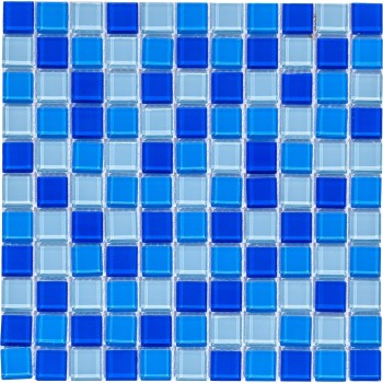 Blue wave-2 Стеклянная мозаика Bonaparte 300x300 мм