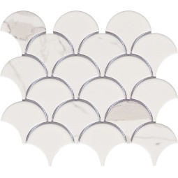 Calacatta-scale Керамическая мозаика Bonaparte 255x219 мм