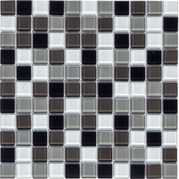Carbon mix Стеклянная мозаика Bonaparte 300x300 мм