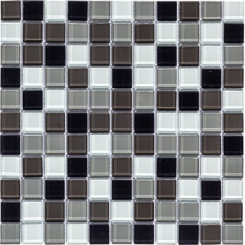 Carbon mix Стеклянная мозаика Bonaparte 300x300 мм
