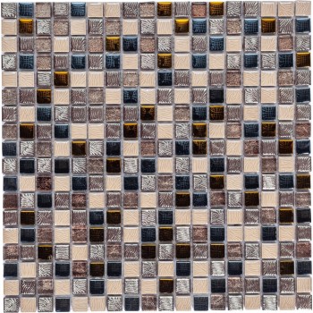 Crystal brown Стеклянная мозаика Bonaparte 300x300 мм