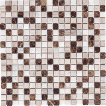 Detroit (POL) Мраморная мозаика  Detroit Bonaparte 305x305 мм