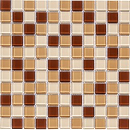 Latte mix Стеклянная мозаика  Latte Bonaparte 300x300 мм