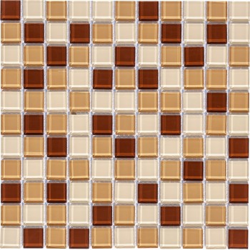 Latte mix Стеклянная мозаика  Latte Bonaparte 300x300 мм