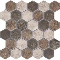 Olmeto Brown Мозаика из керамогранита Bonaparte 282x271 мм