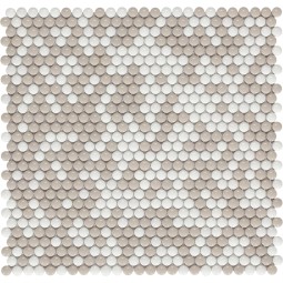 Pixel cream Стеклянная мозаика Bonaparte 325x318 мм