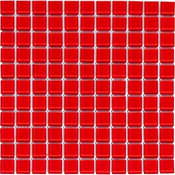 Red glass Стеклянная мозаика Bonaparte 300x300 мм