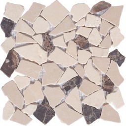 Rim IV Мраморная мозаика Bonaparte 305x305 мм