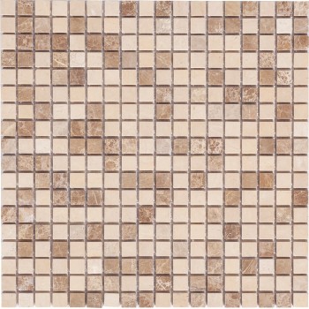 Sevilla-15 slim (POL) Мраморная мозаика Bonaparte 305x305 мм