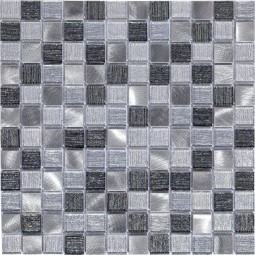 Trend Silver Стеклянная мозаика Bonaparte 300x300 мм