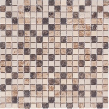 Turin-15 slim (Matt) Мраморная мозаика Bonaparte 305x305 мм