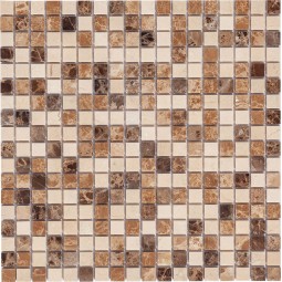 Turin-15 slim (POL) Мраморная мозаика Bonaparte 305x305 мм