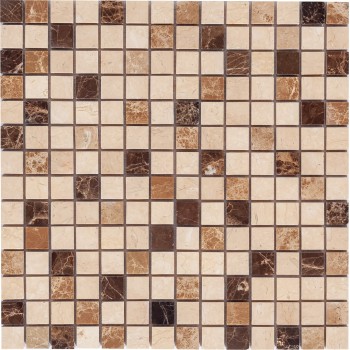 Turin-20 (Pol) Мраморная мозаика Bonaparte 305x305 мм