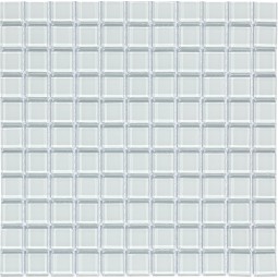 White glass Стеклянная мозаика Bonaparte 300x300 мм