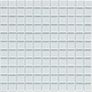 White glass Стеклянная мозаика Bonaparte 300x300 мм