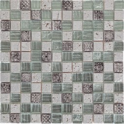 DAO-25 Мрамор и фольгированное стекло DAO 300x300 мм