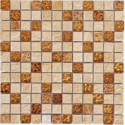 DAO-26 Мрамор и фольгированное стекло DAO 300x300 мм