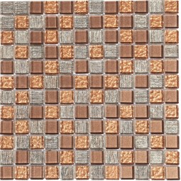 Gloss Brown Стеклянная мозаика Orro 300x300 мм