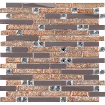 MS-610 Металлическая мозаика    305x298 мм NS 305x298 мм
