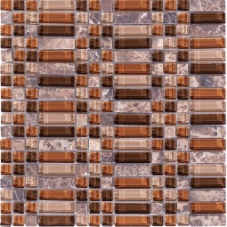 S-809 Мозаика из камня и стекла NS 300x300 мм