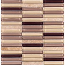 S-810 Мозаика из камня и стекла NS 305x305 мм