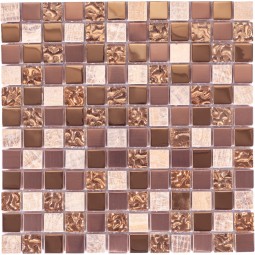 S-816 Мозаика из стекла, камня и металла NS 298x298 мм
