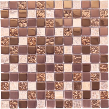 S-816 Мозаика из стекла, камня и металла NS 298x298 мм