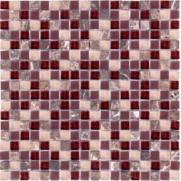 S-841 Мозаика из камня и стекла NS 305x305 мм