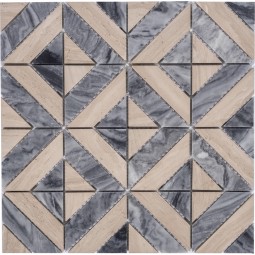 H159 Мраморная мозаика Polimino 300x300 мм