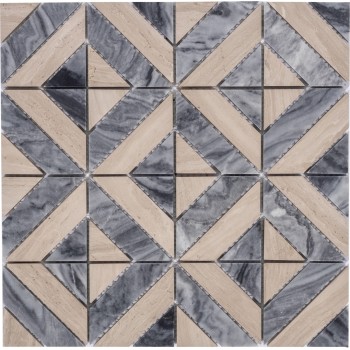 H159 Мраморная мозаика Polimino 300x300 мм