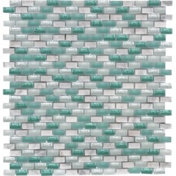 H75 Мозаика из камня и стекла Polimino 300x300 мм