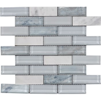 NV127 Мозаика из камня и стекла Polimino 305x298 мм