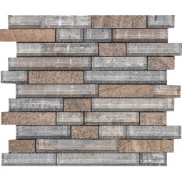 TN07 Мозаика из сланца и стекла Polimino 298x305 мм
