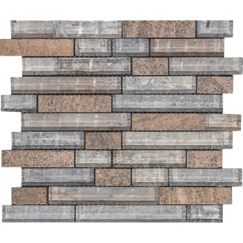 TN07 Мозаика из сланца и стекла Polimino 298x305 мм