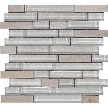 TN08 Мозаика из сланца и стекла Polimino 298x305 мм