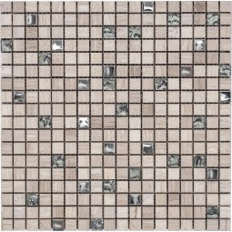 VLL61 Мозаика из камня и стекла Polimino 300x300 мм