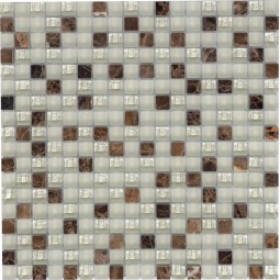X09 Мозаика из камня и стекла Polimino 300x300 мм