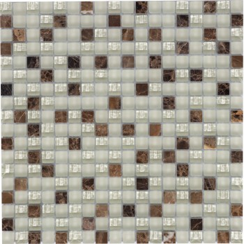 X09 Мозаика из камня и стекла Polimino 300x300 мм