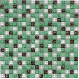 МС 1091 Стеклянная мозаика Росмозаика 300x300 мм