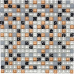 МС 1093 Стеклянная мозаика Росмозаика 300x300 мм