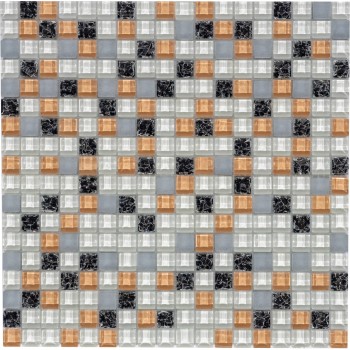 МС 1093 Стеклянная мозаика Росмозаика 300x300 мм