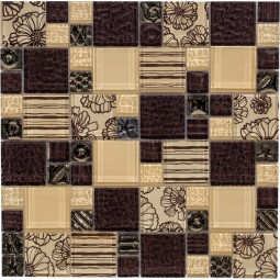 МС 2168 Стеклянная мозаика  2168 Росмозаика 300x300 мм