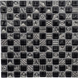 МС 2169 Стеклянная мозаика  2169 Росмозаика 300x300 мм