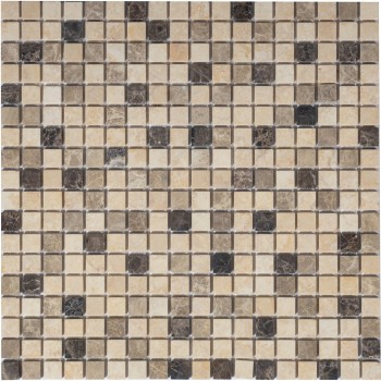 Pietra Mix 1 MAT 15x15x4 Мраморная мозаика  Pietrine Mix 1 MAT 15x15x4 Caramelle 305x305 мм